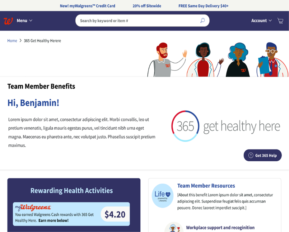 Wellness Dashboard Design